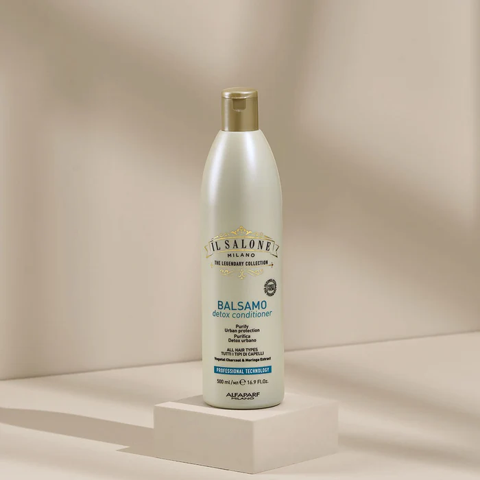 IL Salone Detox Conditioner with Charcoal, Biotin & Caffeine for All Hair Types 500ml