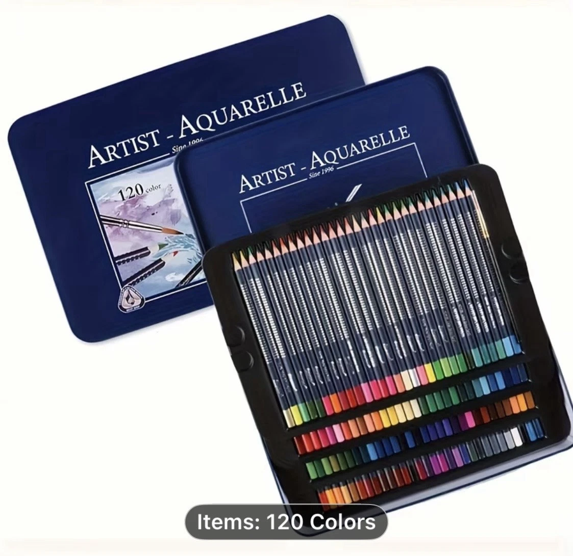 120 Giorgione Triangular Barrel Watercolor Pencils