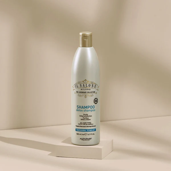 IL Salone Detox Shampoo with Charcoal, Biotin & Caffeine for All Hair Types 500ml